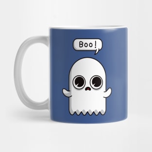 Cute Kawaii Ghost: Boo! Funny Halloween Mug